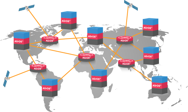 globe of interconnected quantum nodes