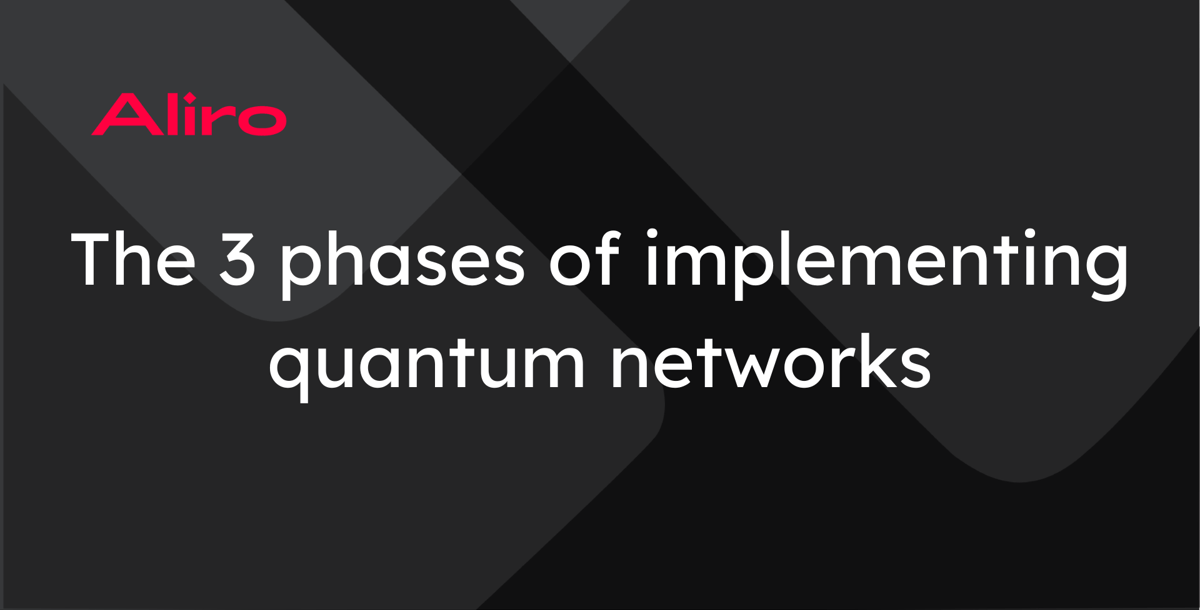 The 3 phases of implementing quantum networks