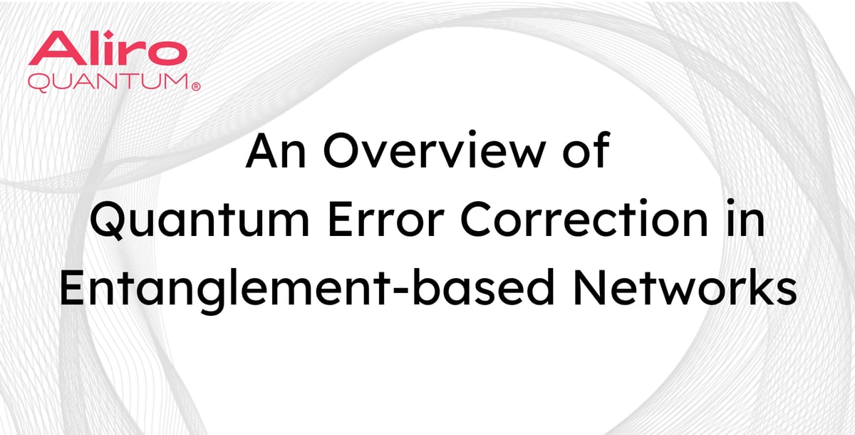 An Overview of Quantum Error Correction in Entanglement-based Networks