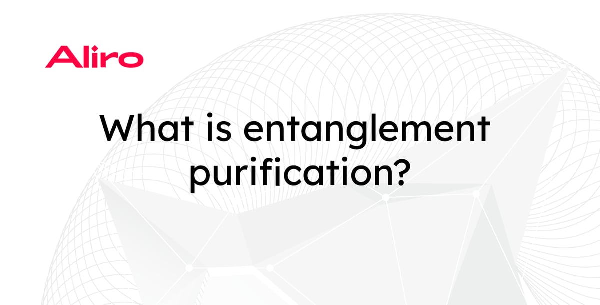 What is entanglement purification?