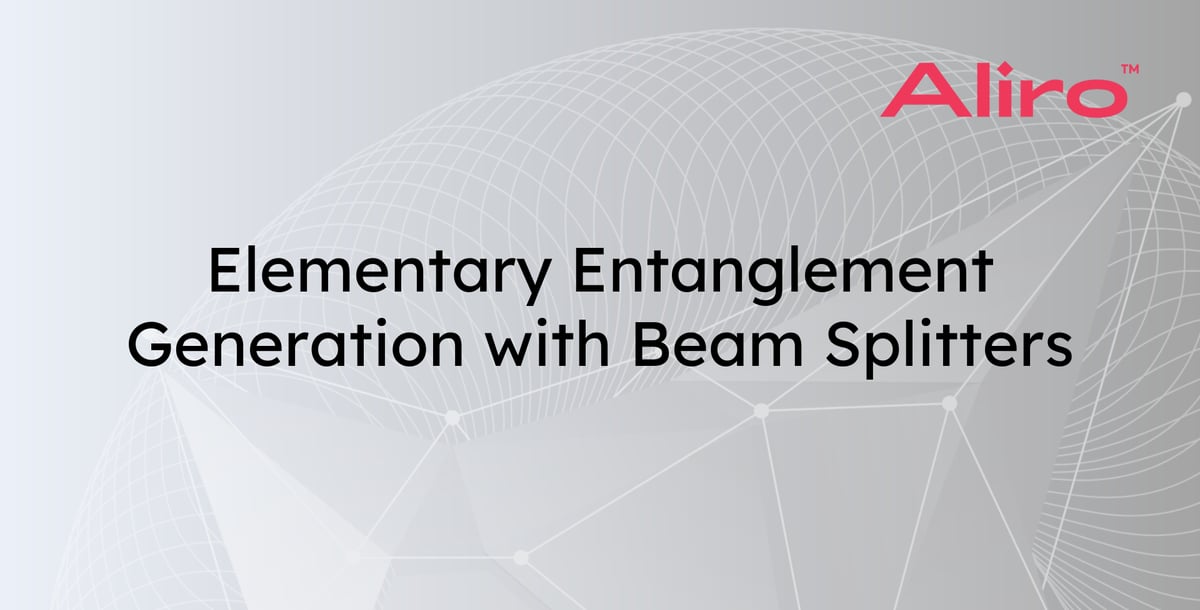 Elementary entanglement generation with beam splitters