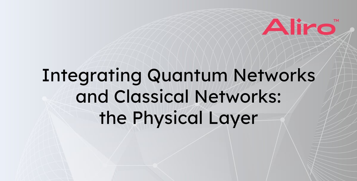 Integrating Quantum Networks and Classical Networks: the Physical Layer