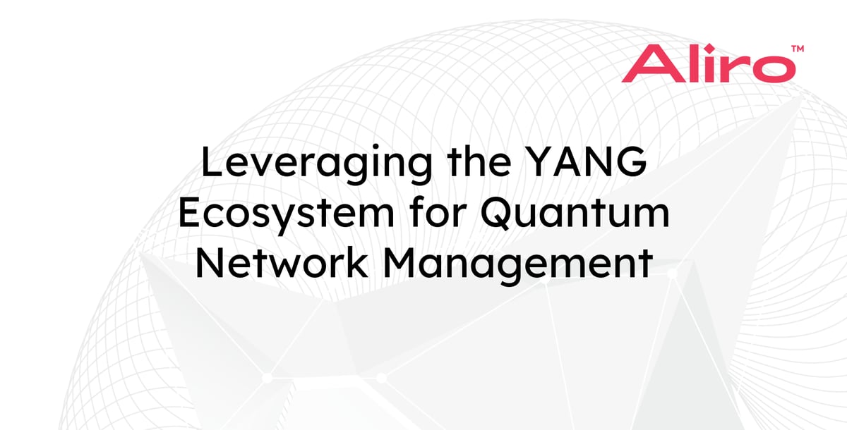 Leveraging the YANG Ecosystem for Quantum Network Management