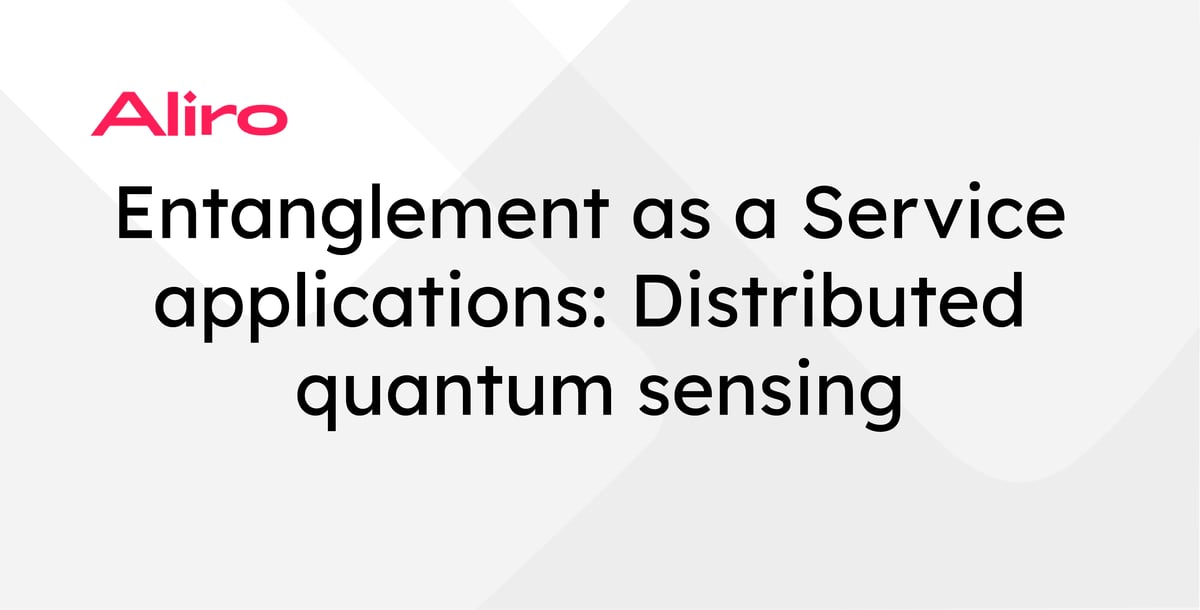 Entanglement as a Service applications: Distributed quantum sensing