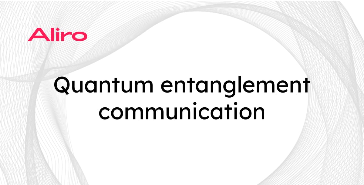 Quantum entanglement communication