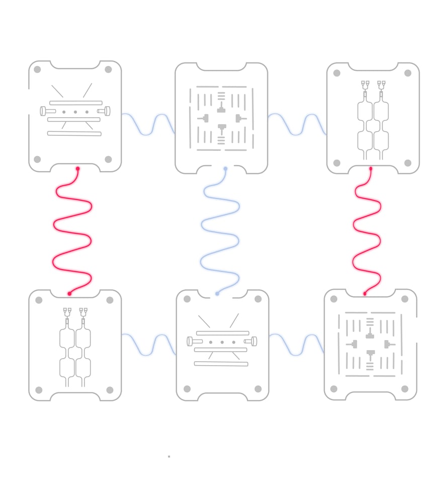Clustered quantum computers